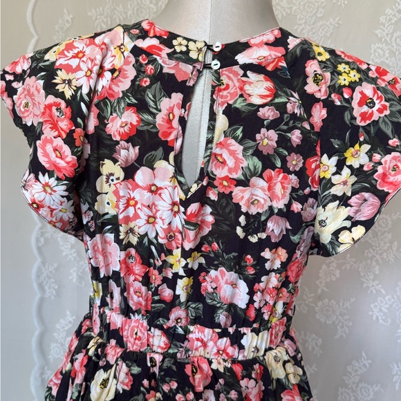 Anthropologie Floral Ruffle Maxi Dress - Picture 2 of 7